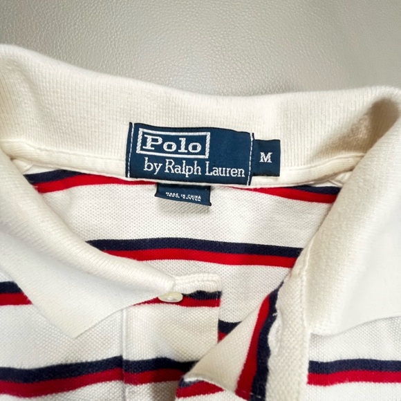 Men’s Polo by RL Striped short sleeve polo, Size M - Picture 5 of 9